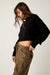 Free People - Easy Street Crop Pullover - Black - Side