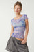Free People - Printed On The Dot Baby Tee - Spring Rain Combo - Front