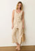 Marine Layer - Sydney Beach Jumpsuit - Natural Stripe - Front