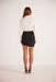 Mink Pink - Krystal Mini Skirt - Black - Back