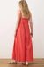 Marine Layer - Cari V Neck Jumpsuit - Hibiscus - Back
