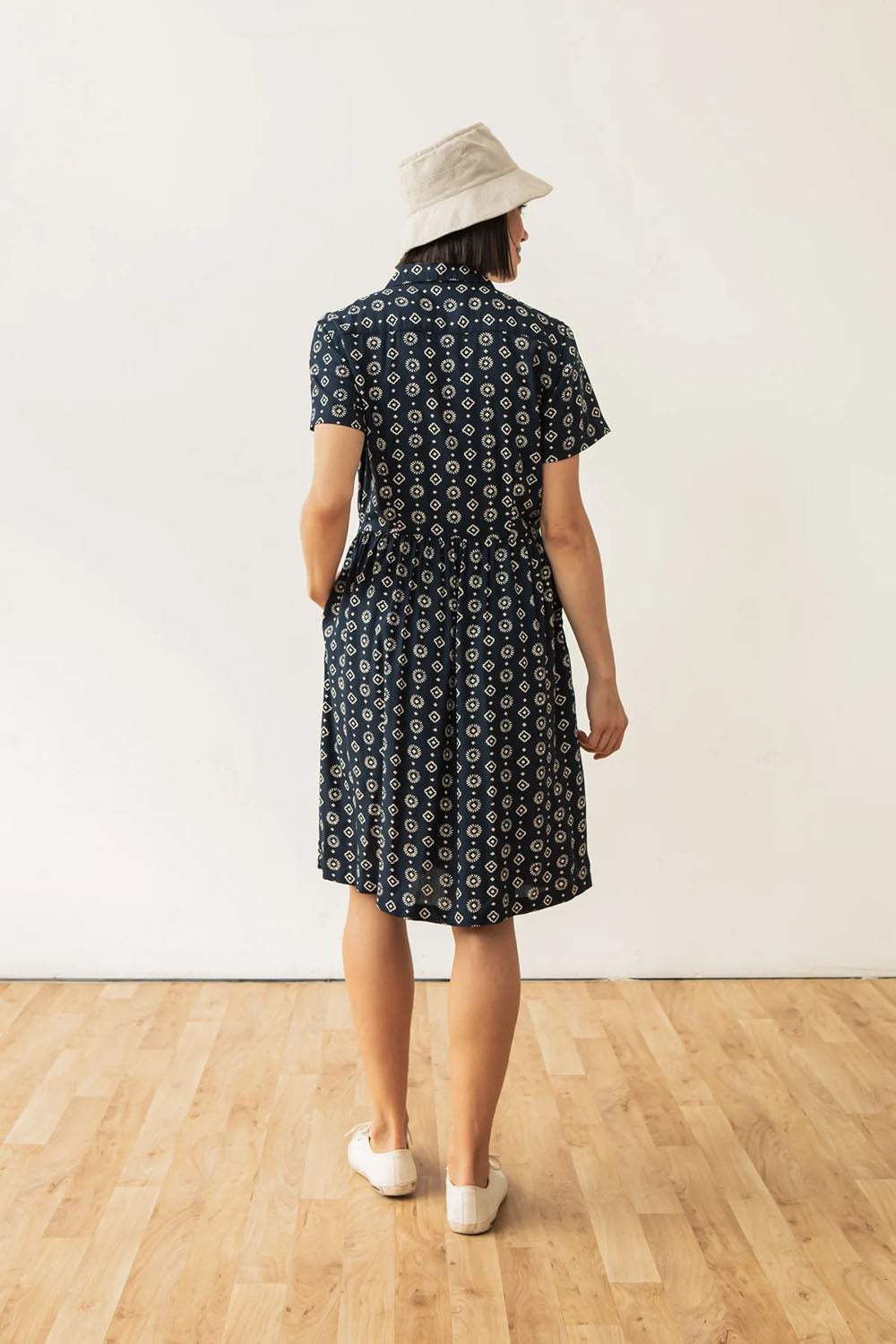 Bridge & Burn - Ruby Shirt Dress - Midnight Sundance - Back