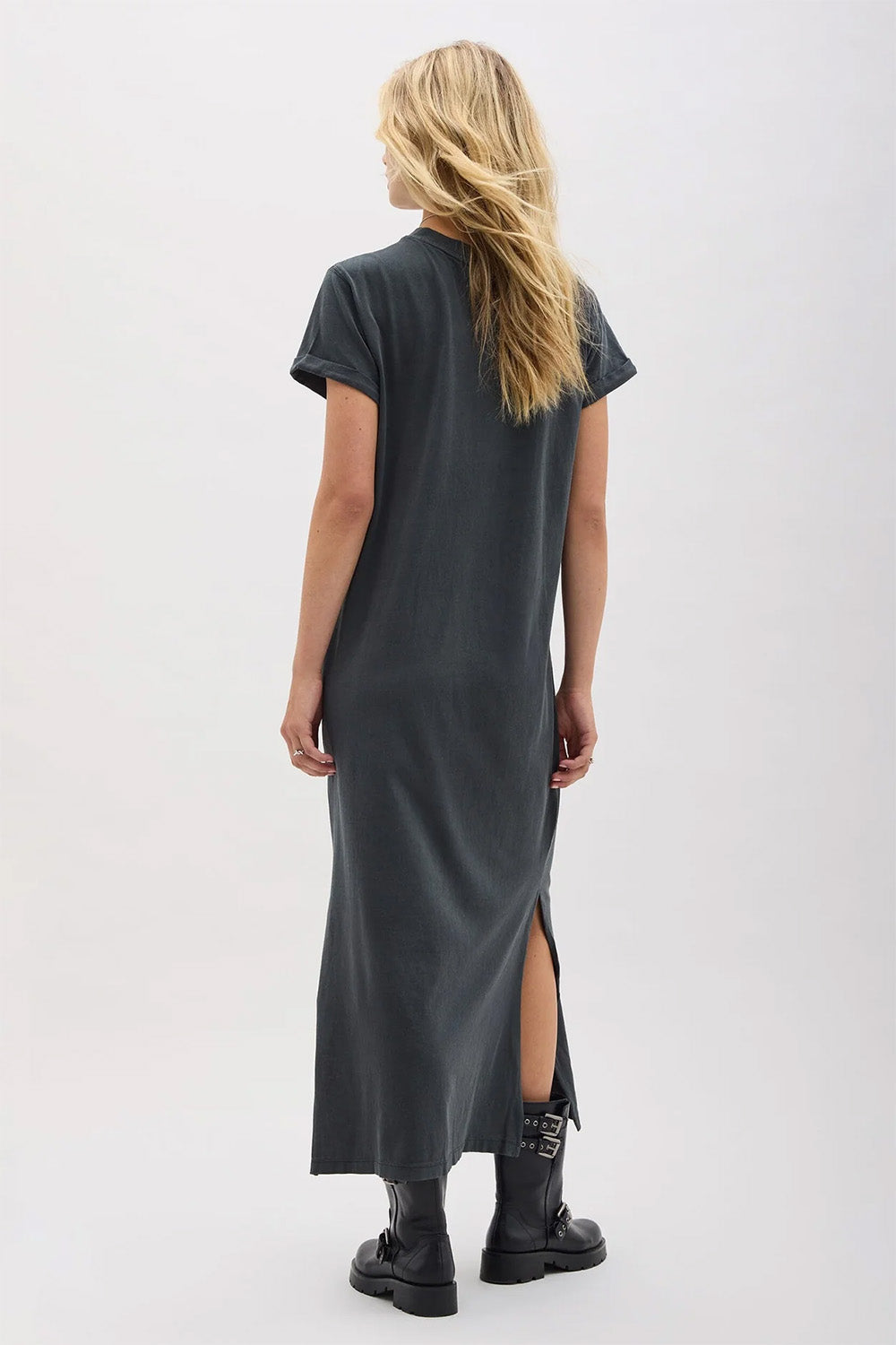 Richer Poorer - Relaxed Tee Dress - Stretch Limo - Back
