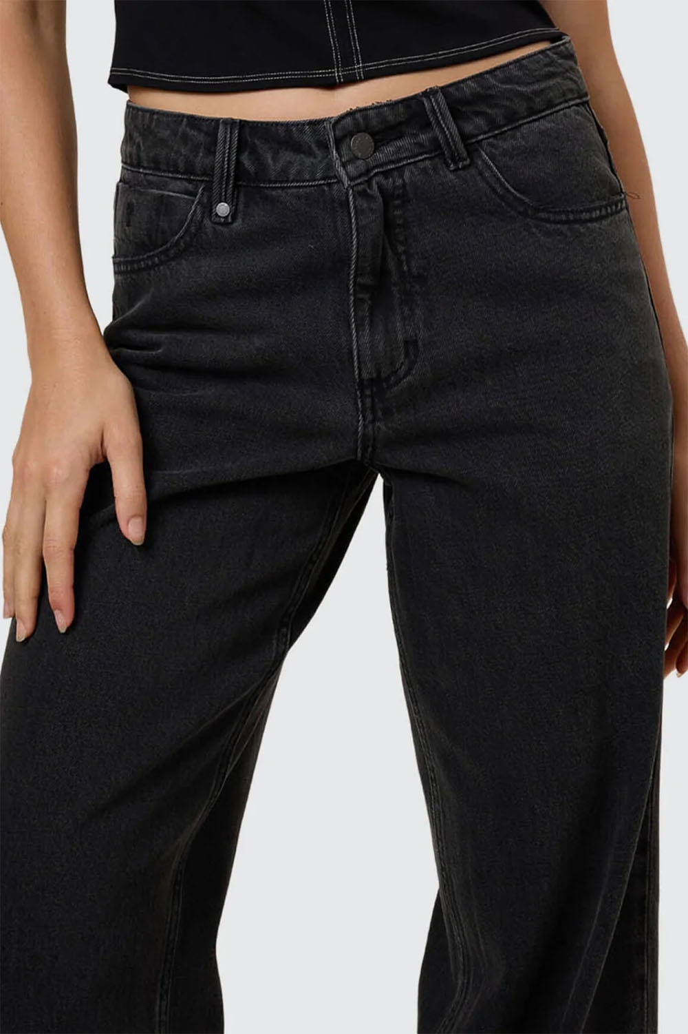 Thrills - Billie Low Jean - Ash Black - Detail