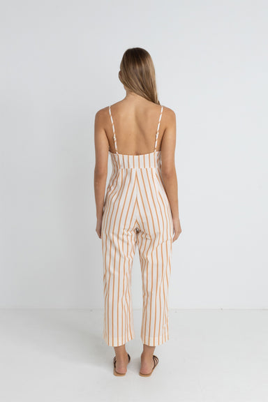 Rhythm - Tide Stripe Jumpsuit - Natural - Back