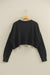 Double Zero - Cropped Knit Sweater - Black