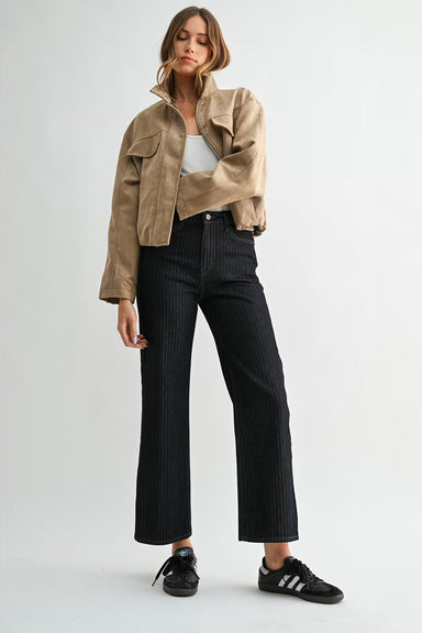 Letters to Juliet - Paola Striped Wide Leg - Dark - Side