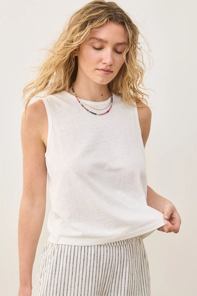 Marine Layer - Hemp Cotton Tank - Natural - Front