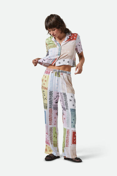 Brixton - Silky Hudson Lounge Pant - Multi  Color Bandana