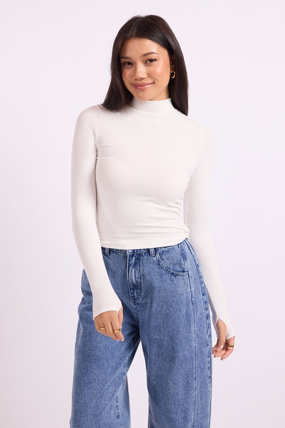 Sadie & Sage - Ronan Top - Ivory - Front