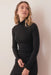 Marine Layer - Lexi Ruched Turtleneck Dress - Black