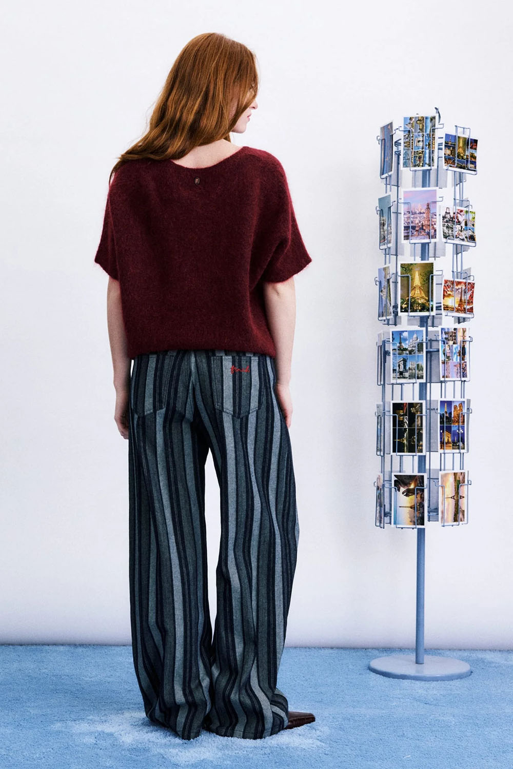 FRNCH - Sanriku Sweater - Bordeaux - Back