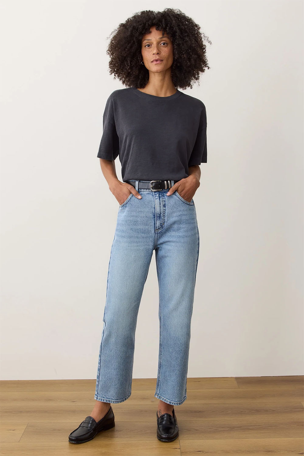 Marine Layer - Sadie Vintage Slub Oversized Tee - Black