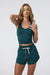 Vuori - Halo Performance Crop 2.0 - Moss Heather - Front
