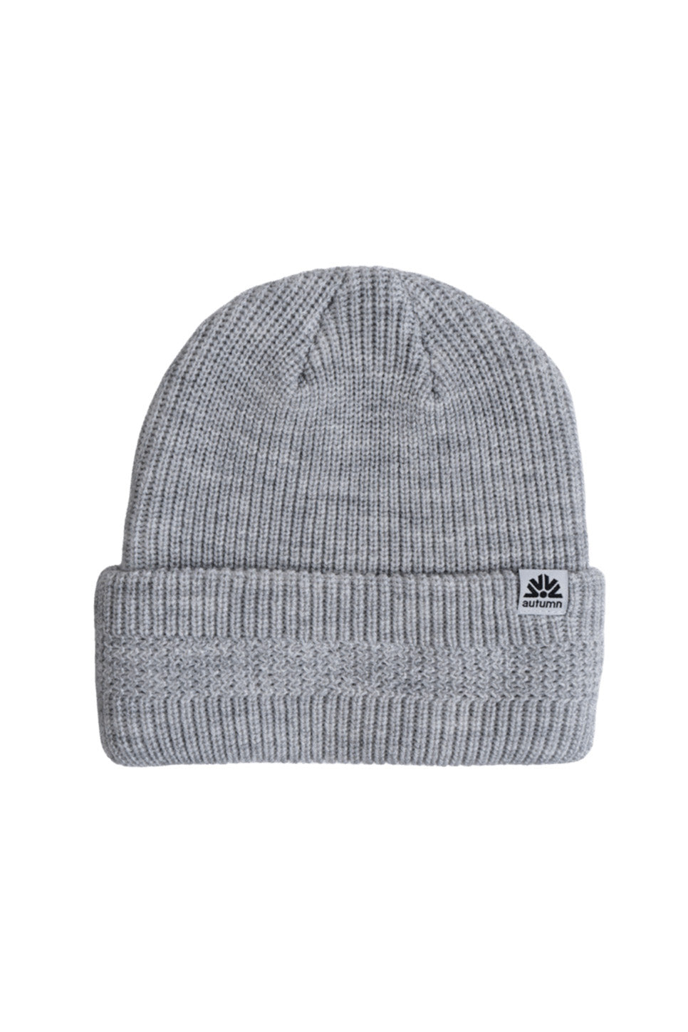 Autumn Loop Cuff Beanie in Coniferous — Flatlay view