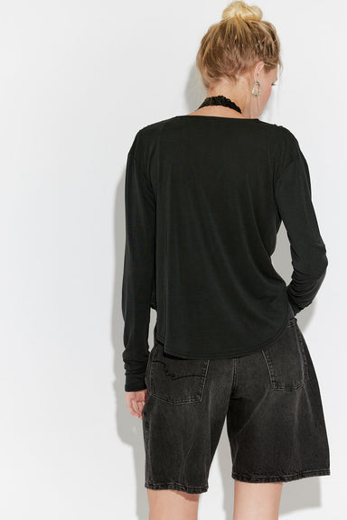Free People - Jane Long Sleeve - Black - Back