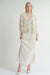 Sage the Label - Delia Feather Stripe Cardi - Ivory