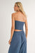 Sadie & Sage - Sugarloaf Smocked Tube Top - Indigo - Back