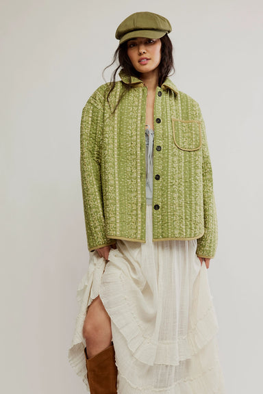 Free People - Alexie Jacket - Olive - Front