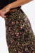 Sage the Label - Urban Bloom Midi Skirt - Black Multi - Detail