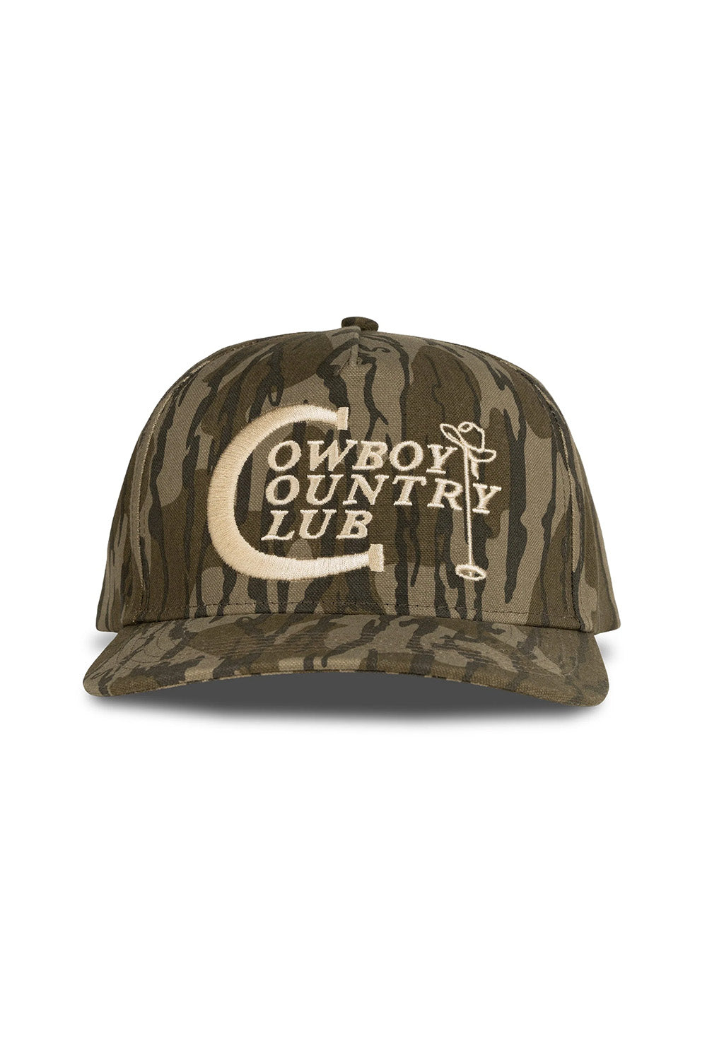 Sendero - Cowboy Country Club Hat - Mossy Oak/Bottomlands Camo - Front