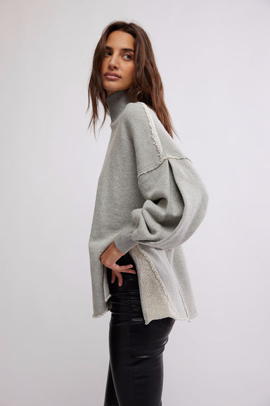 Free People - Wonderful Pullover - Grey Heather  - Side