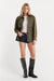 Good American The Field Jacket in Tea Bark — Full Length view
