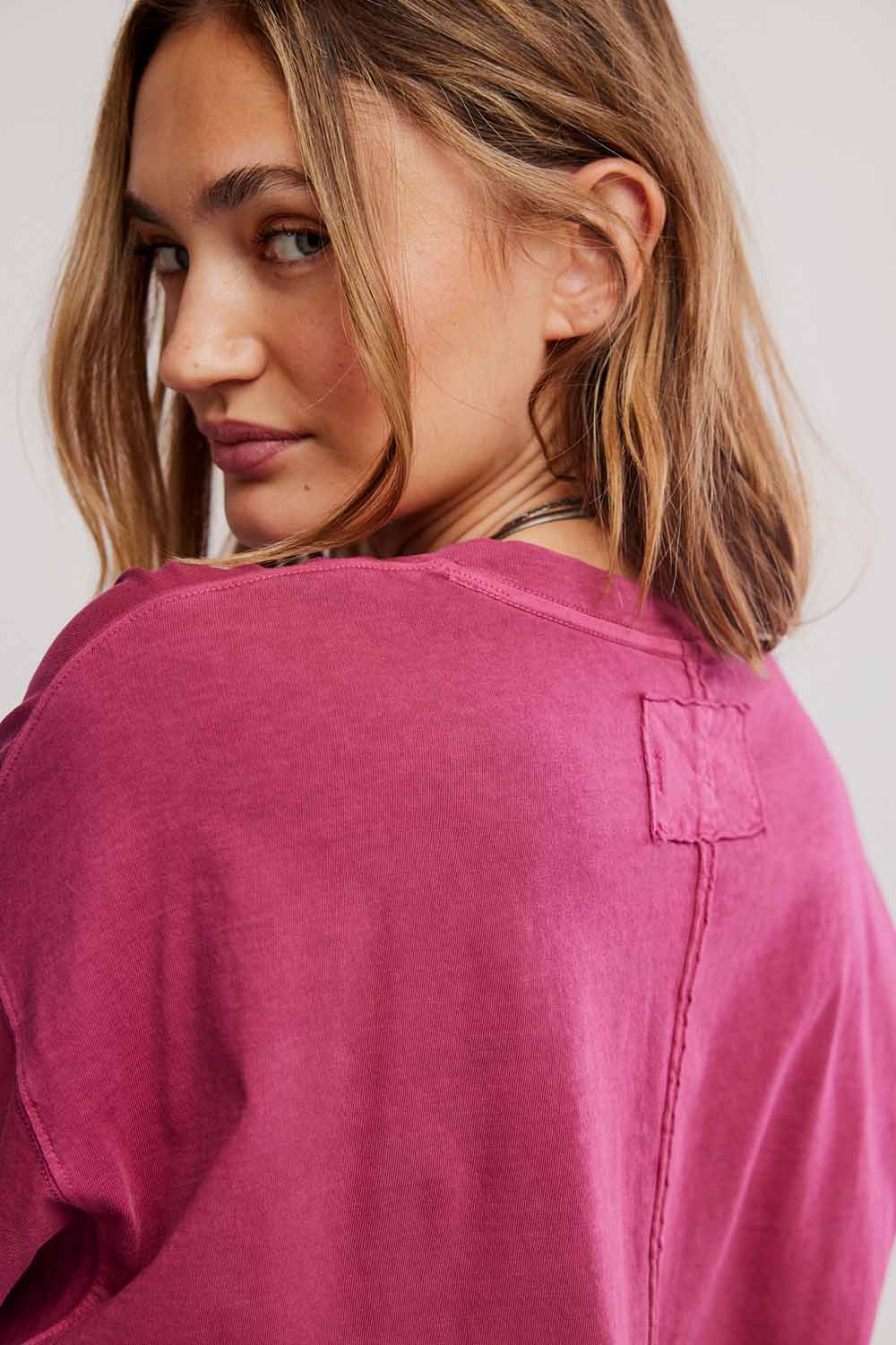 Free People - Perfect Oversized Tee - Glass Roses - Detail