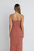 Rhythm - Lola Check Maxi Dress - Red - Back