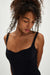 Free People - Somewhere Sometime Cami - Black - Detail