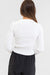 Rhythm - Classic Knit LS Top - White - Back