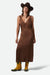 Brixton - The Ridge Slip Dress - Pinecone Brown - Front