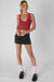 Niki Biki - Vintage Plunge V-Neck - Cherry 