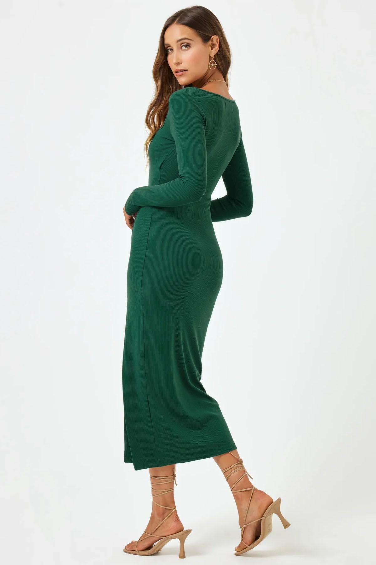 L*Space - Windsor Dress - Emerald - Back