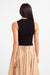 Sadie & Sage - Ronan Mock Neck Ruched Tank - Black - Back