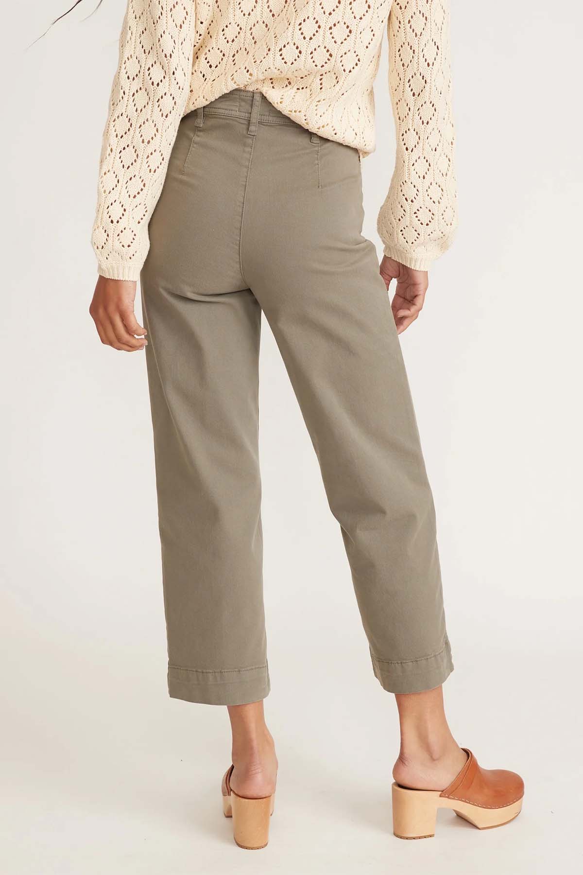 BRIDGET CROP PANT - DUSTY OLIVE