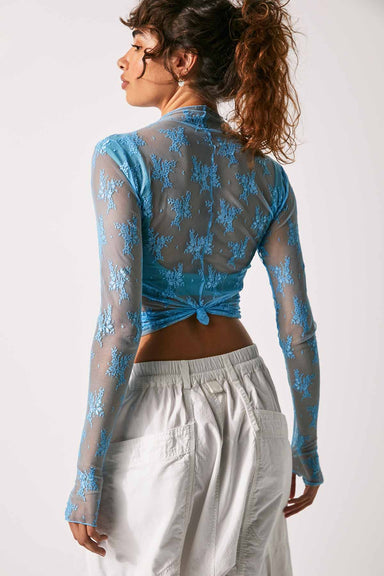 Free People - Lady Lux Layering Top - Blue Bell - Back