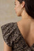 Faherty Coastal Poplin Noa Dress in Night Bloom — Shoulder detail view