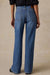 Faherty Denim Wide Leg in Coast Bound Wash — Back view