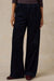 Faherty Hawthorne Cord Pleated Trouser in Navy — Front view