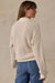 Faherty Heirloom Cotton Sweater Polo in Cream — Back view