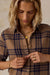 Faherty Legend Sweater Classic Shirt in Saddle Back Plaid — Front detail view