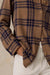 Faherty Legend Sweater Classic Shirt in Saddle Back Plaid — Hem detail view