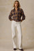 Faherty Legend Sweater Classic Shirt in Saddle Back Plaid — Full-body view
