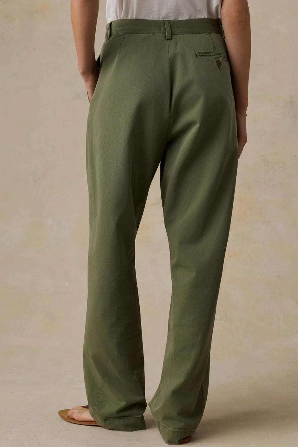Faherty Seafarer Chino Pant in Clover — Back view