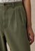 Faherty Seafarer Chino Pant in Clover — Waistband detail view