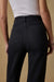 Faherty Stretch Terry Pant in Onyx Black — Back detail view