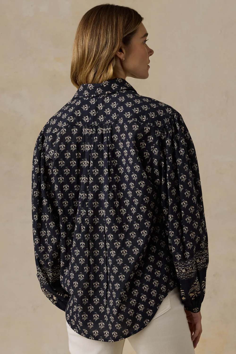 Suki Blouse in Eclipse Blossom — Back view