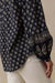 Suki Blouse in Eclipse Blossom — Cuff detail view