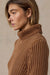 Faherty Sunwashed Cotton Turtleneck in Toasted Sun — Side view